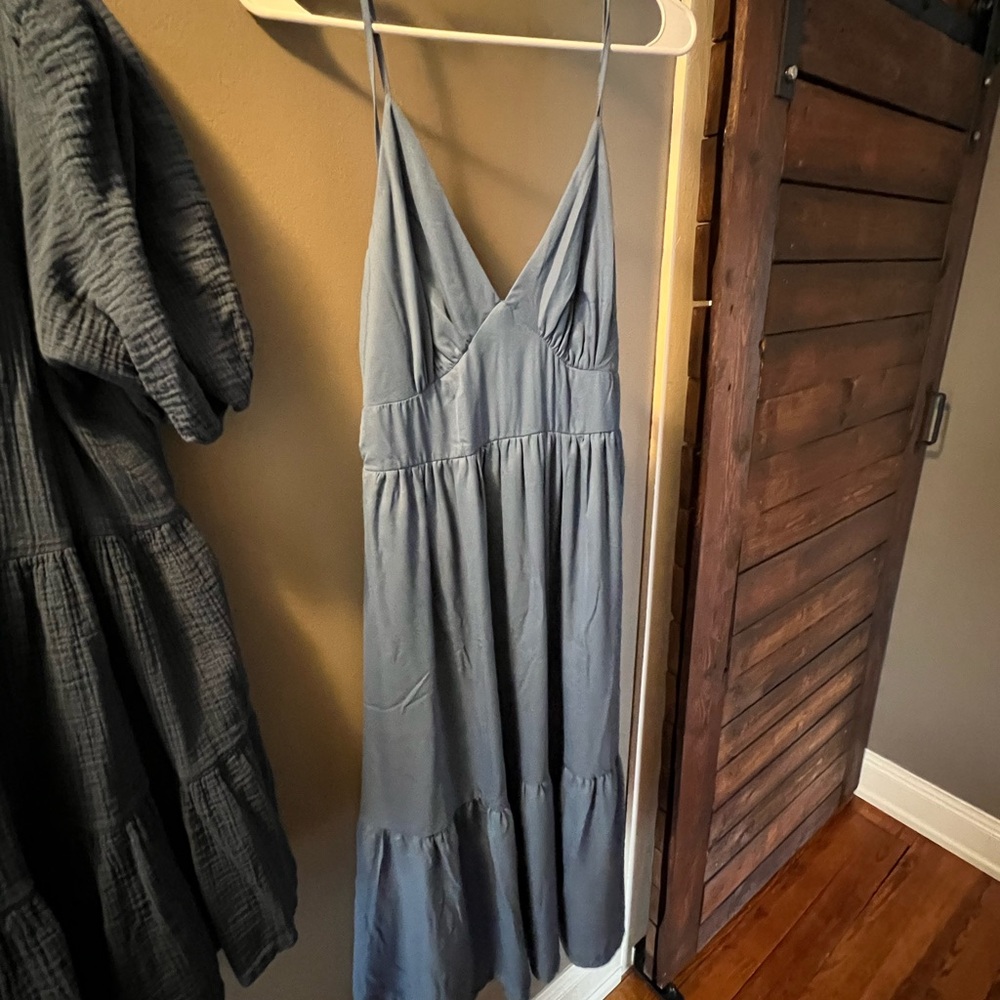 Blue Spring Tie Dress